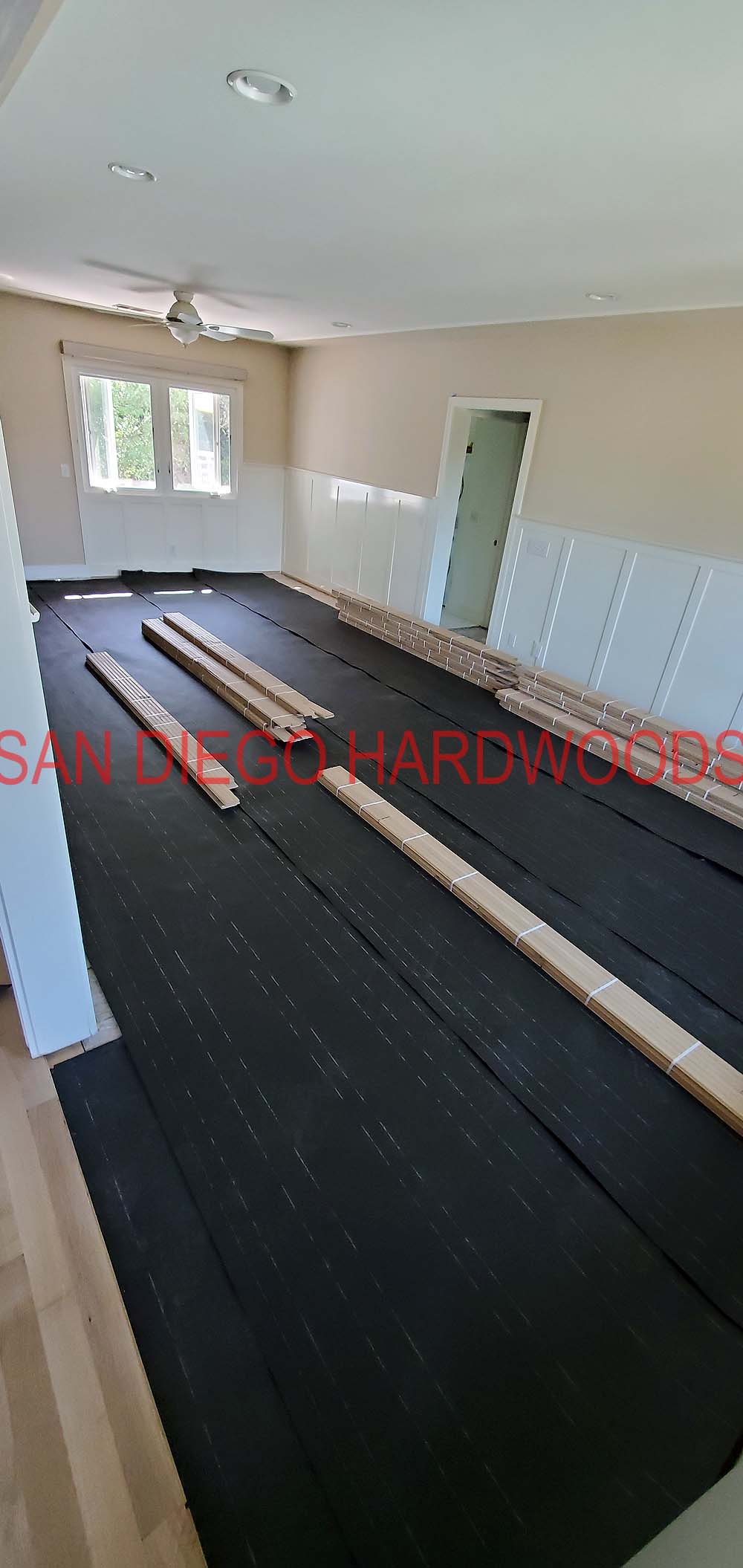Hardwood floor refinishing and restoration in San Diego — project photo