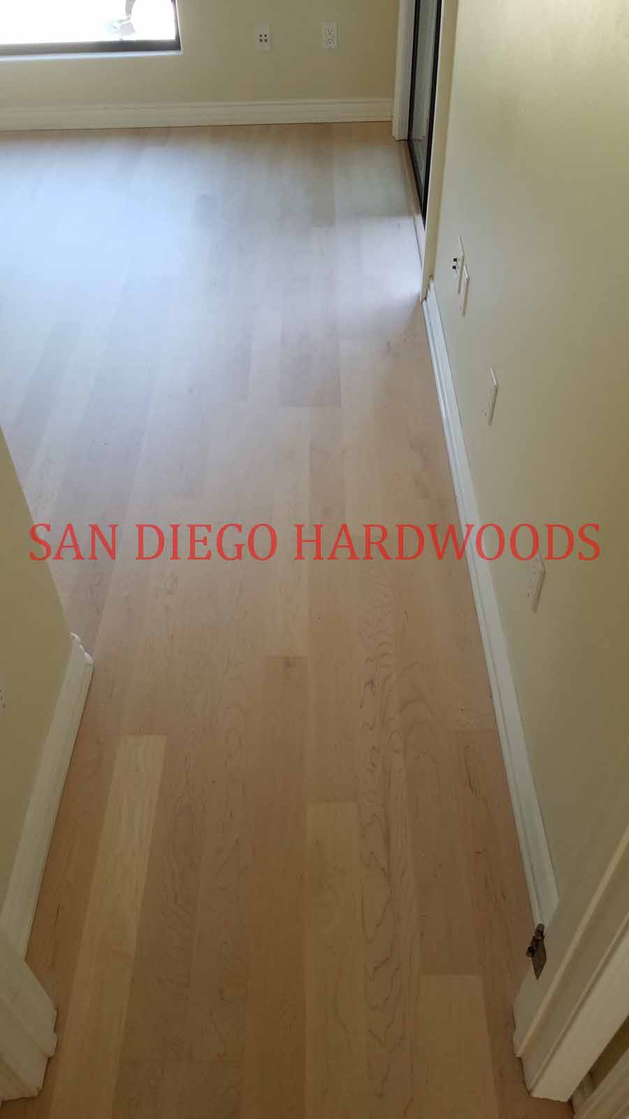 Hardwood floor refinishing and restoration in San Diego — project photo