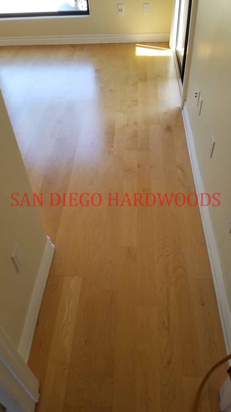 Hardwood floor refinishing and restoration in San Diego — project photo