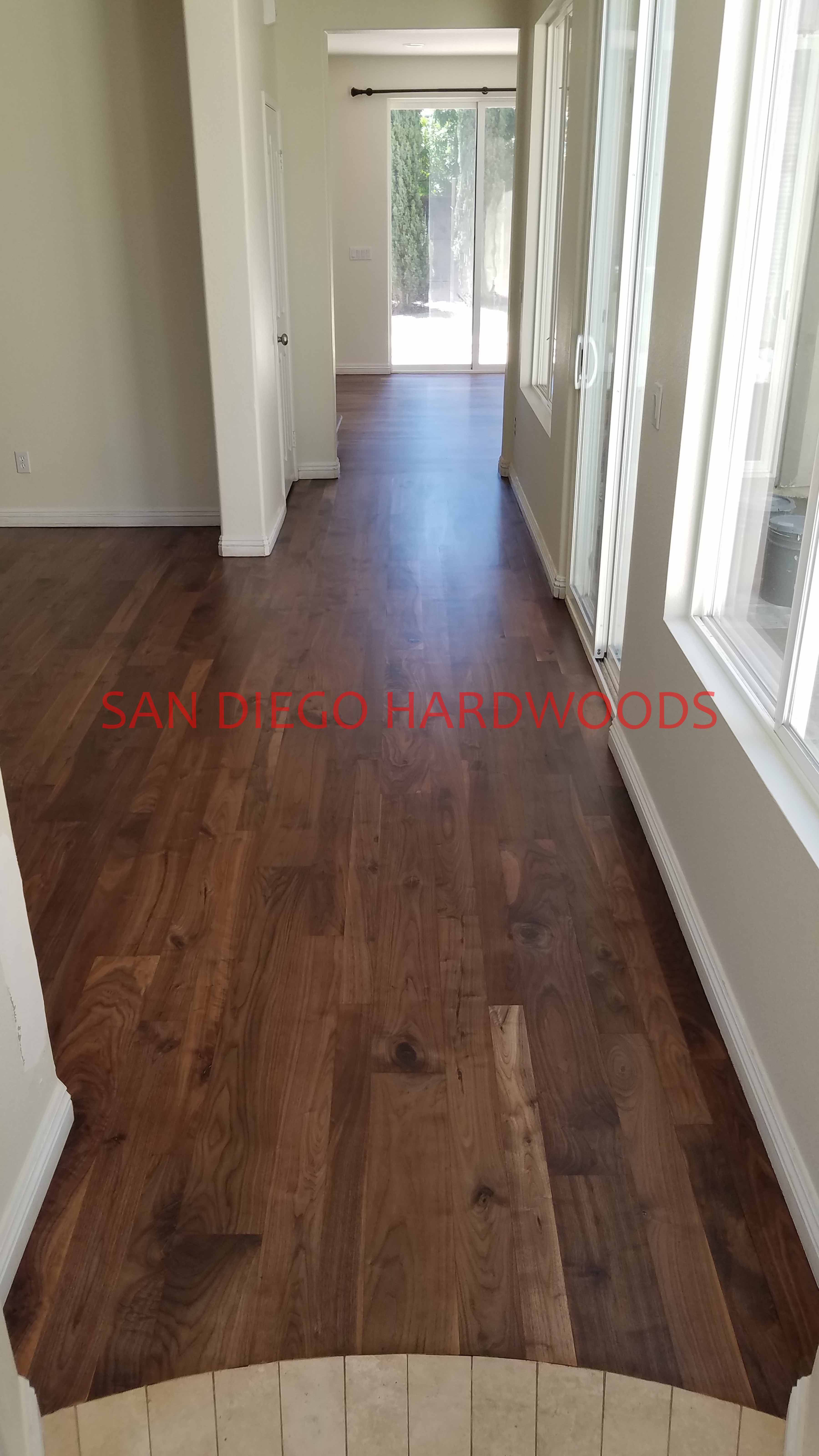 Hardwood floor refinishing and restoration in San Diego — project photo