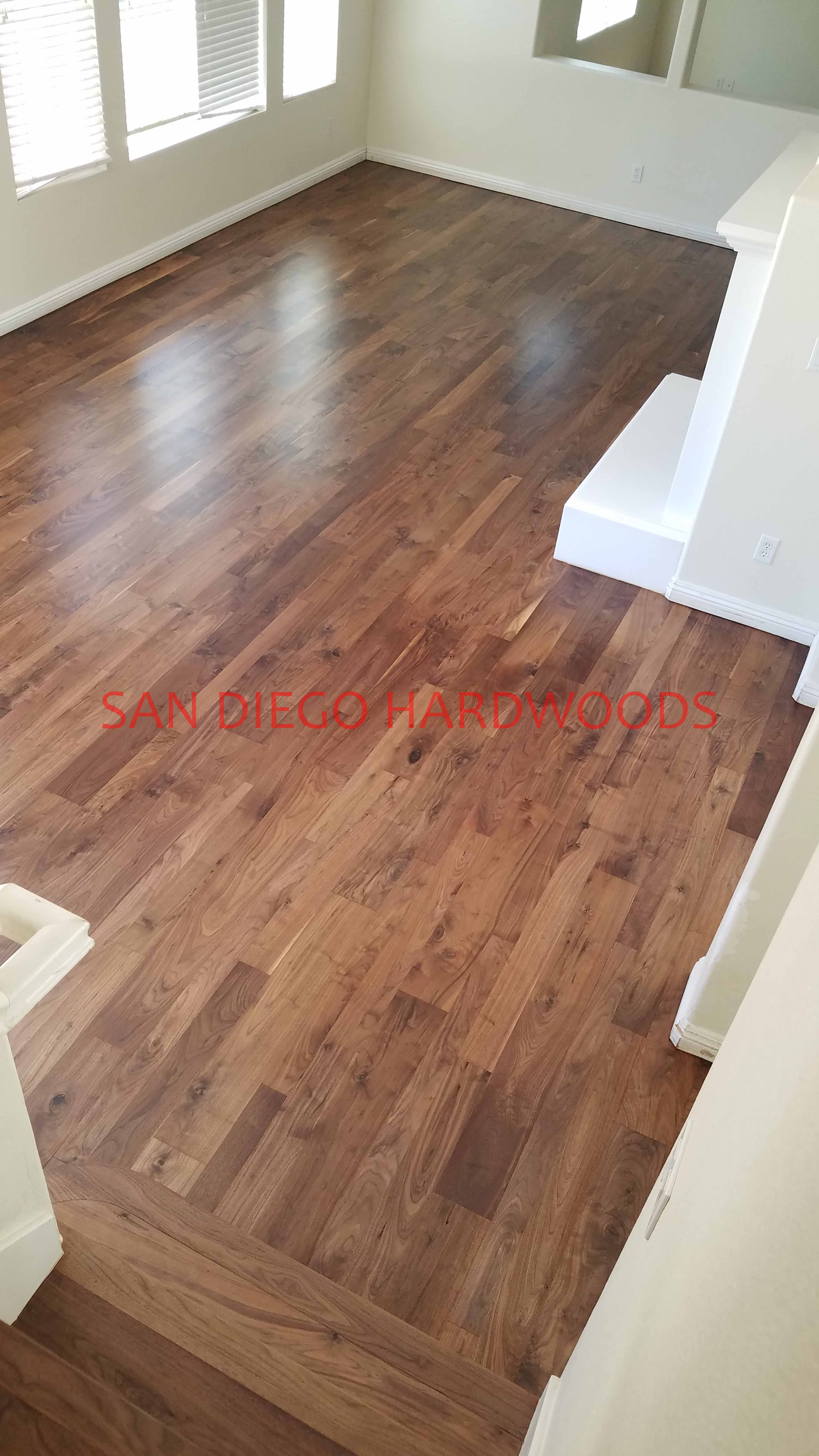 Hardwood floor refinishing and restoration in San Diego — project photo