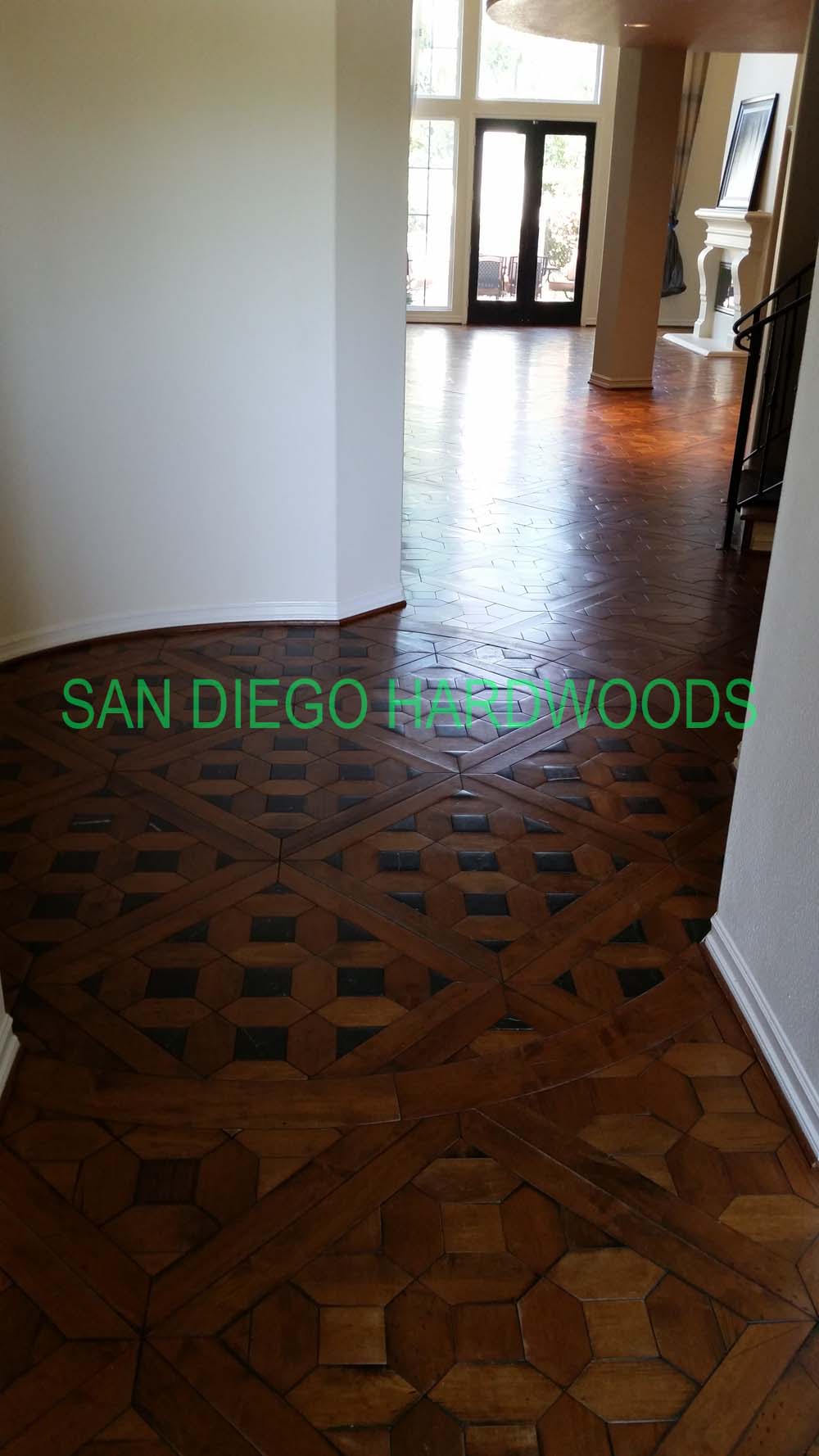 Hardwood floor refinishing and restoration in San Diego — project photo