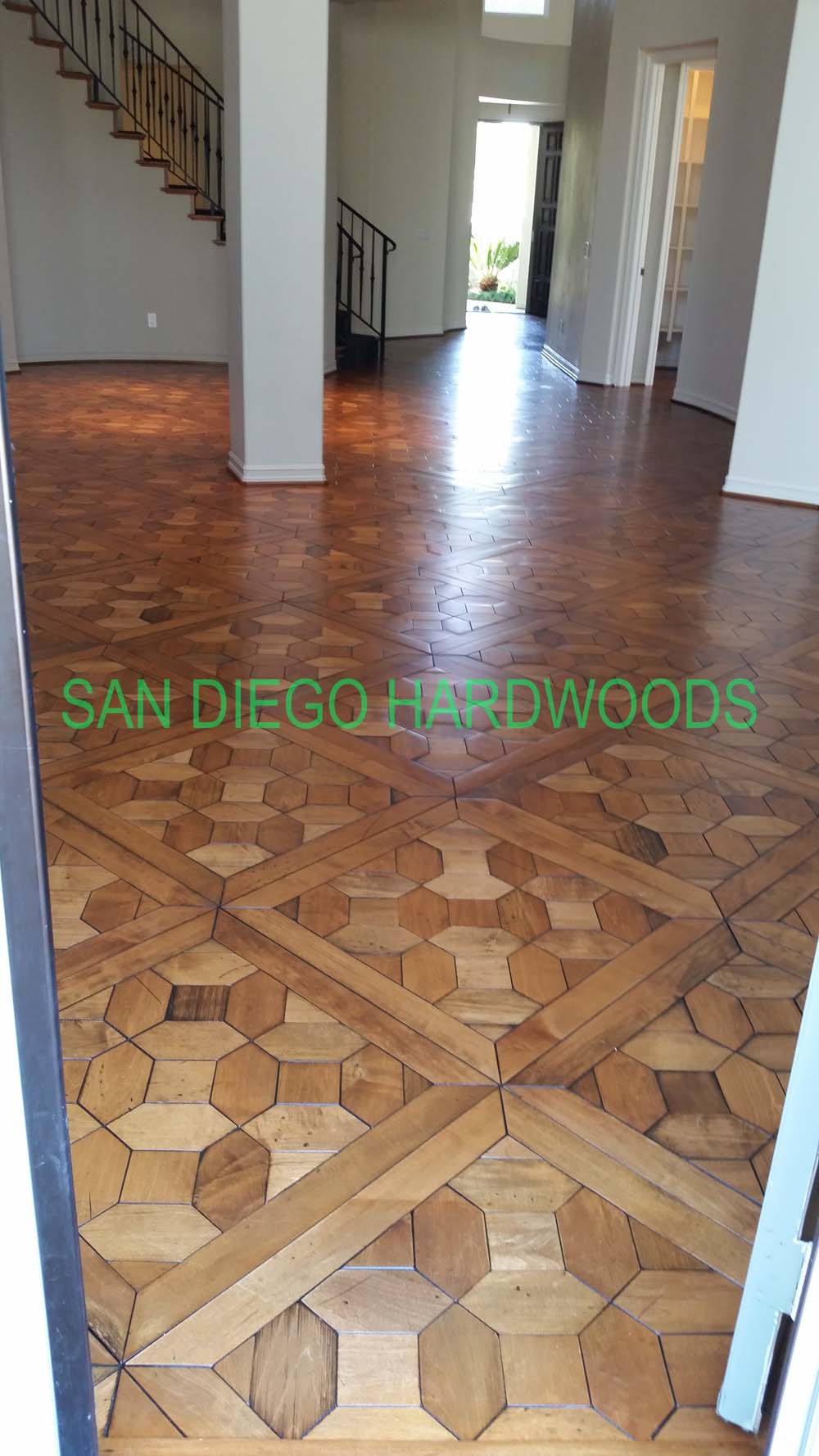 Hardwood floor refinishing and restoration in San Diego — project photo