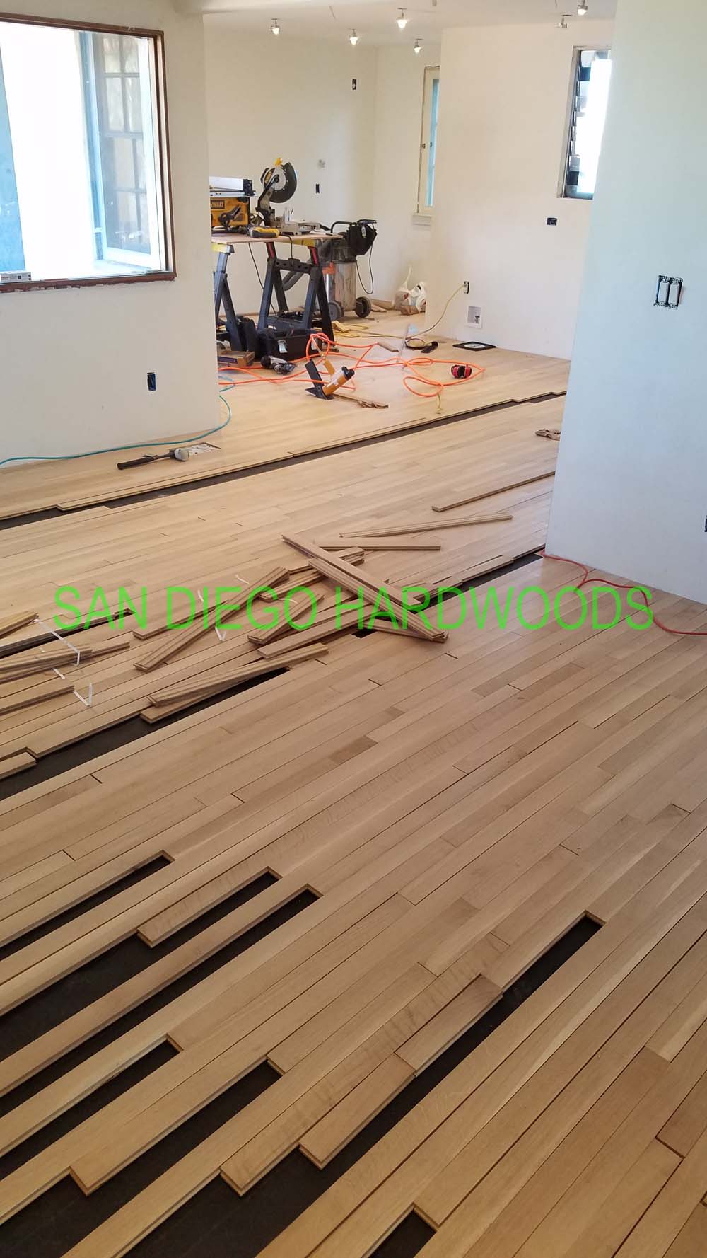 Hardwood floor refinishing and restoration in San Diego — project photo