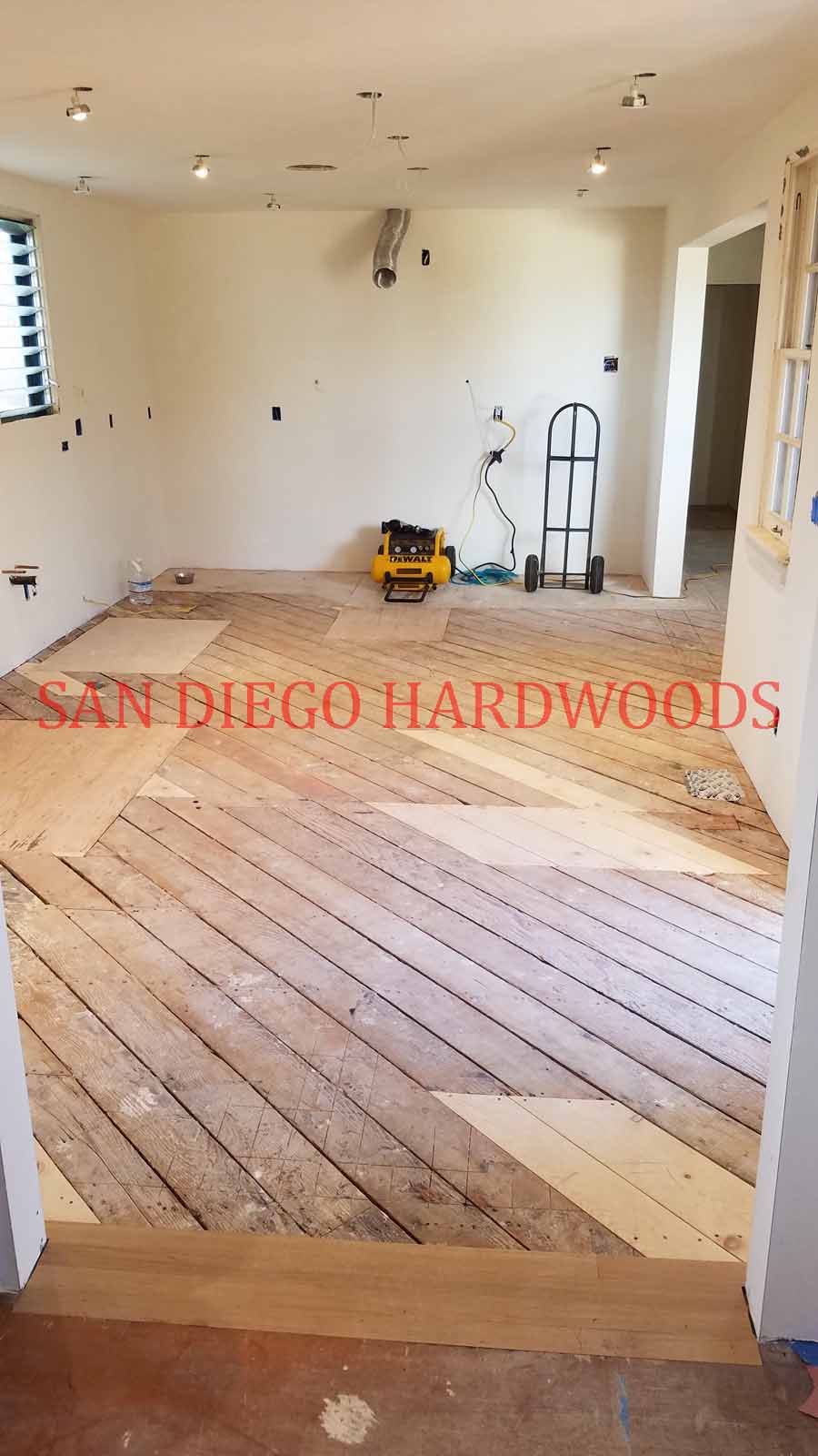 Hardwood floor refinishing and restoration in San Diego — project photo