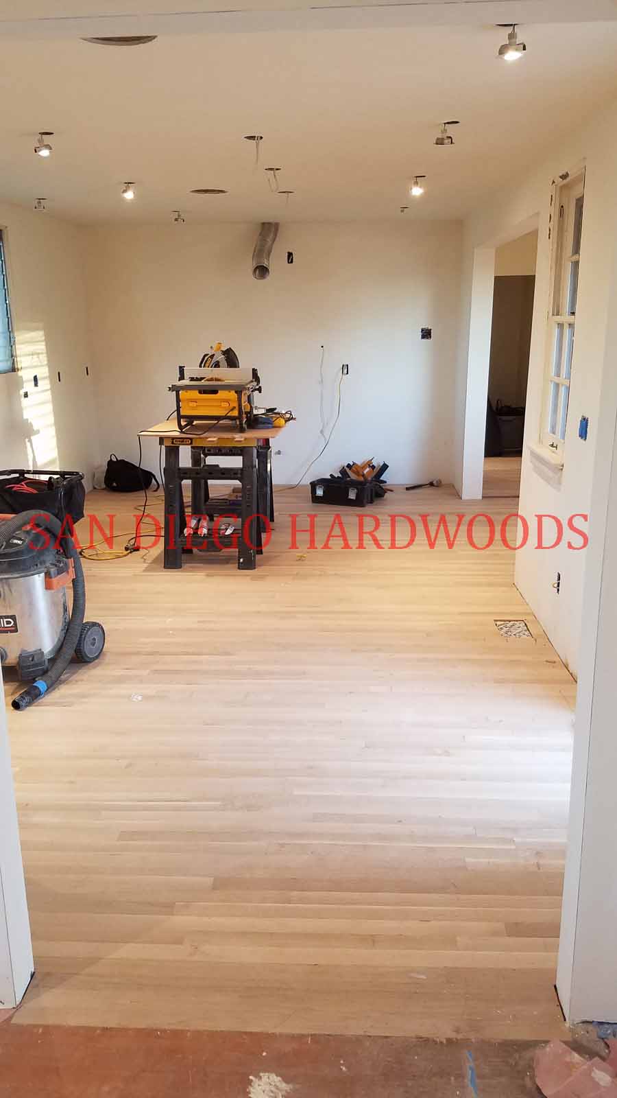 Hardwood floor refinishing and restoration in San Diego — project photo