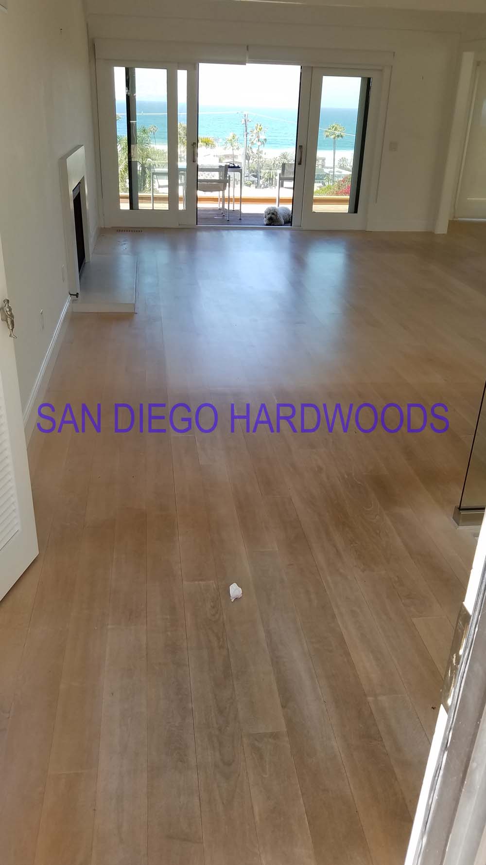 Hardwood floor refinishing and restoration in San Diego — project photo