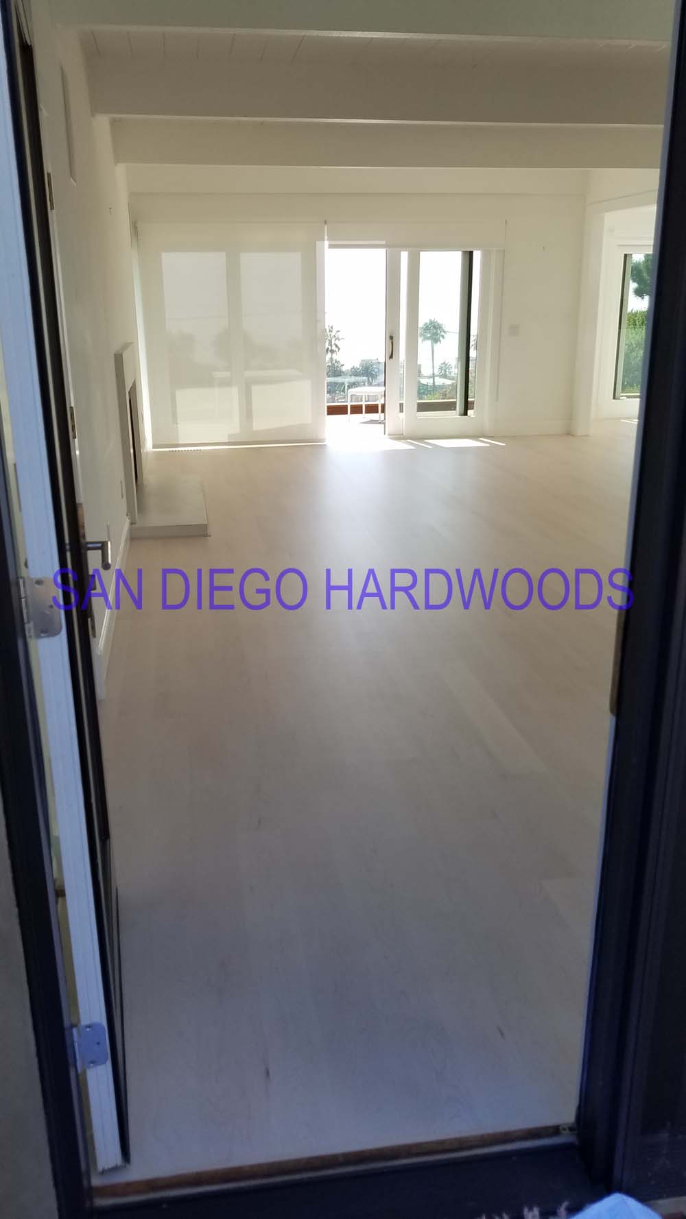 Hardwood floor refinishing and restoration in San Diego — project photo