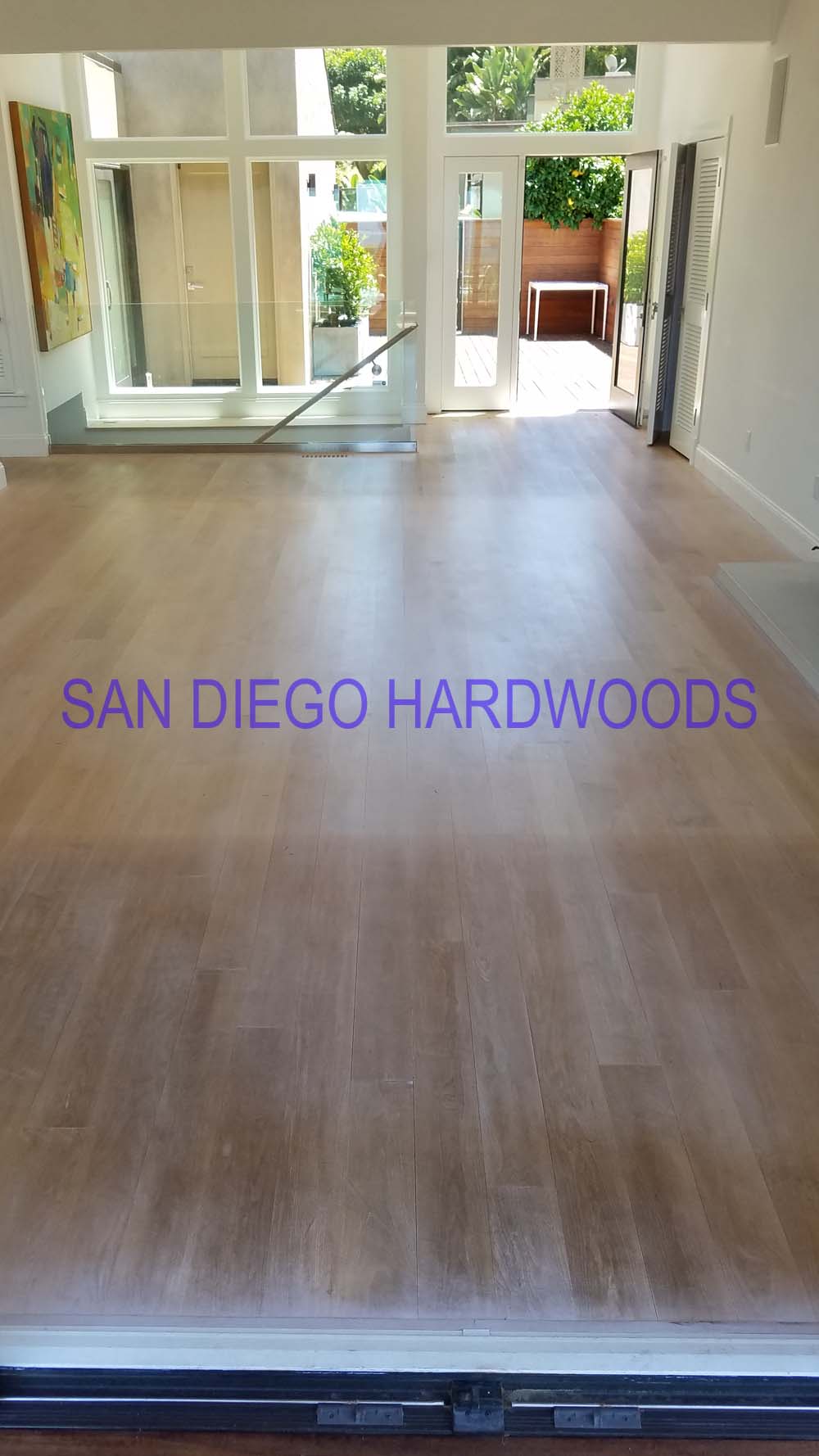 Hardwood floor refinishing and restoration in San Diego — project photo