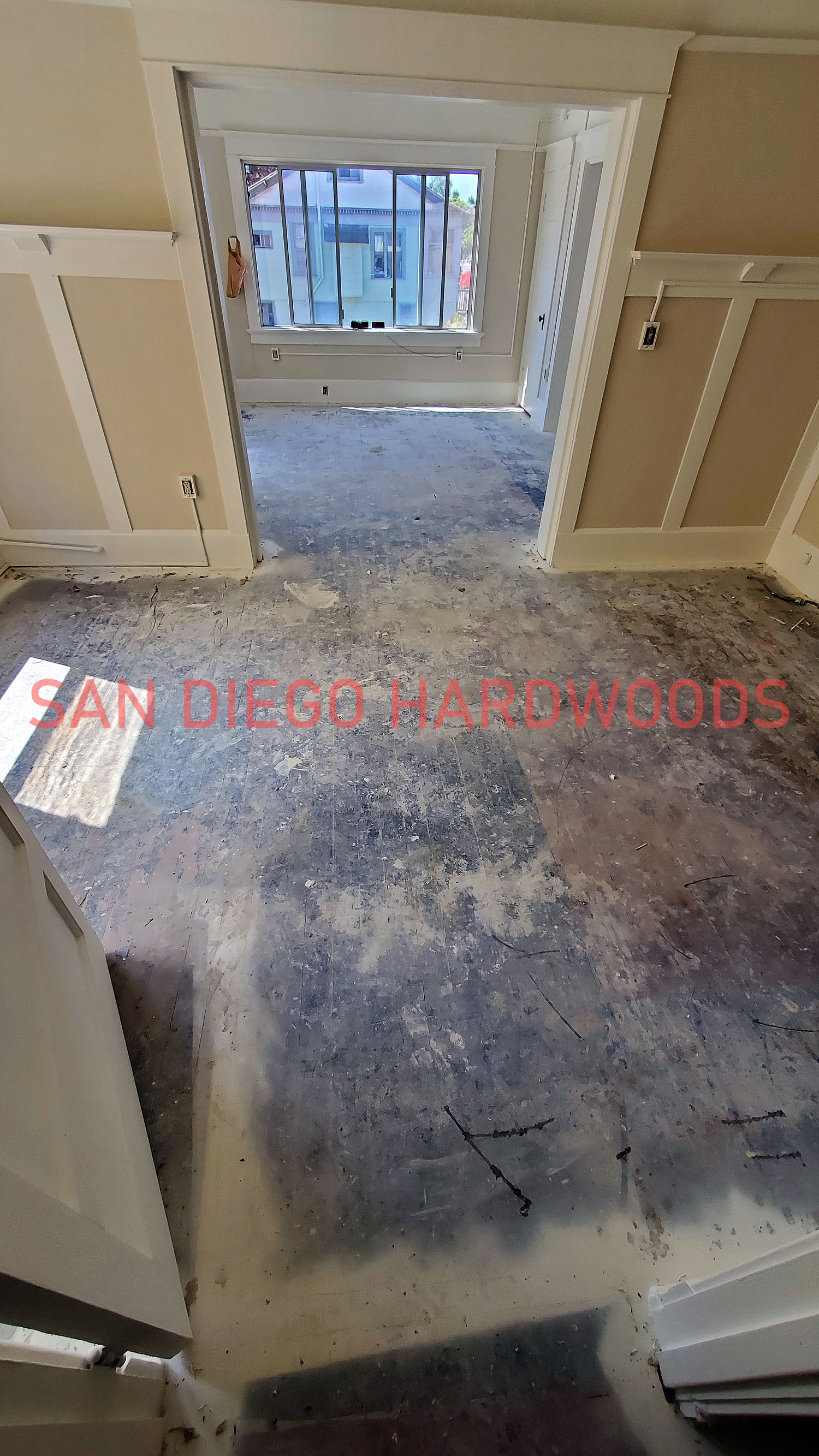 Hardwood floor refinishing and restoration in San Diego — project photo