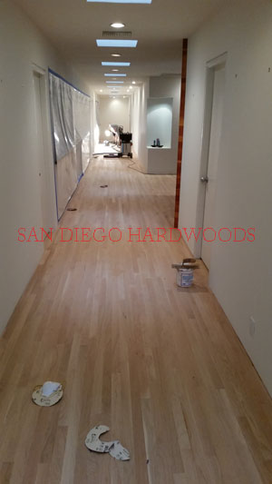 Hardwood floor refinishing and restoration in San Diego — project photo
