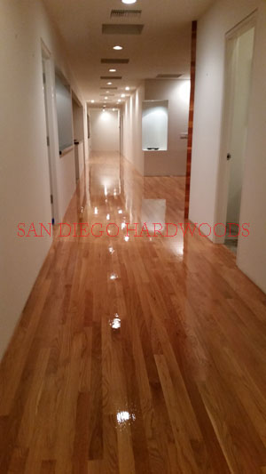 Hardwood floor refinishing and restoration in San Diego — project photo