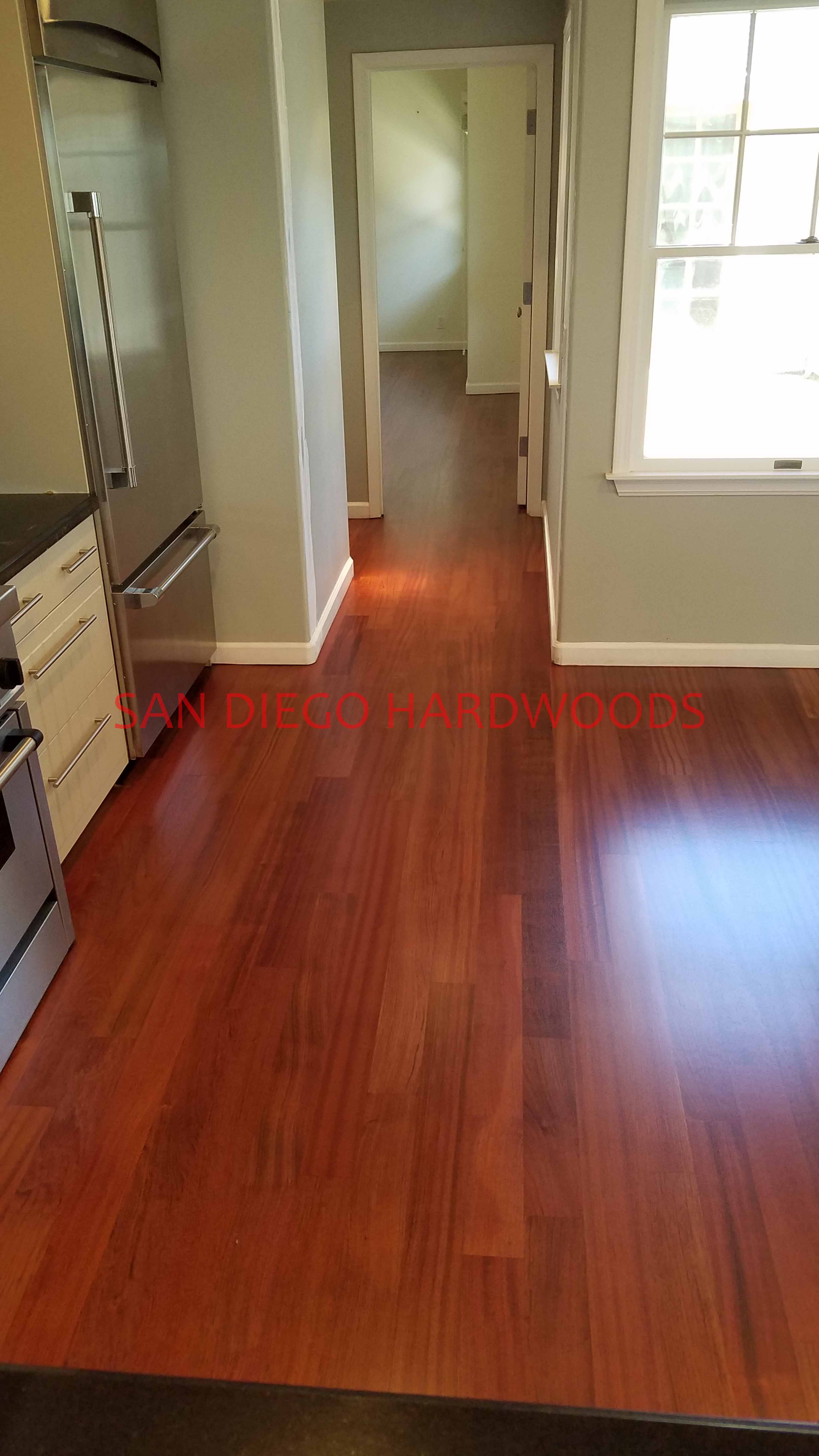 Hardwood floor refinishing and restoration in San Diego — project photo