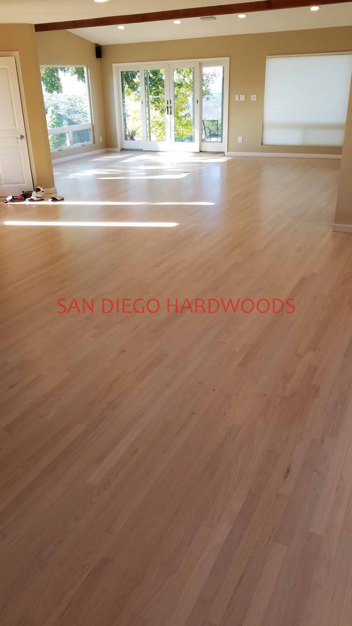 Hardwood floor refinishing and restoration in San Diego — project photo