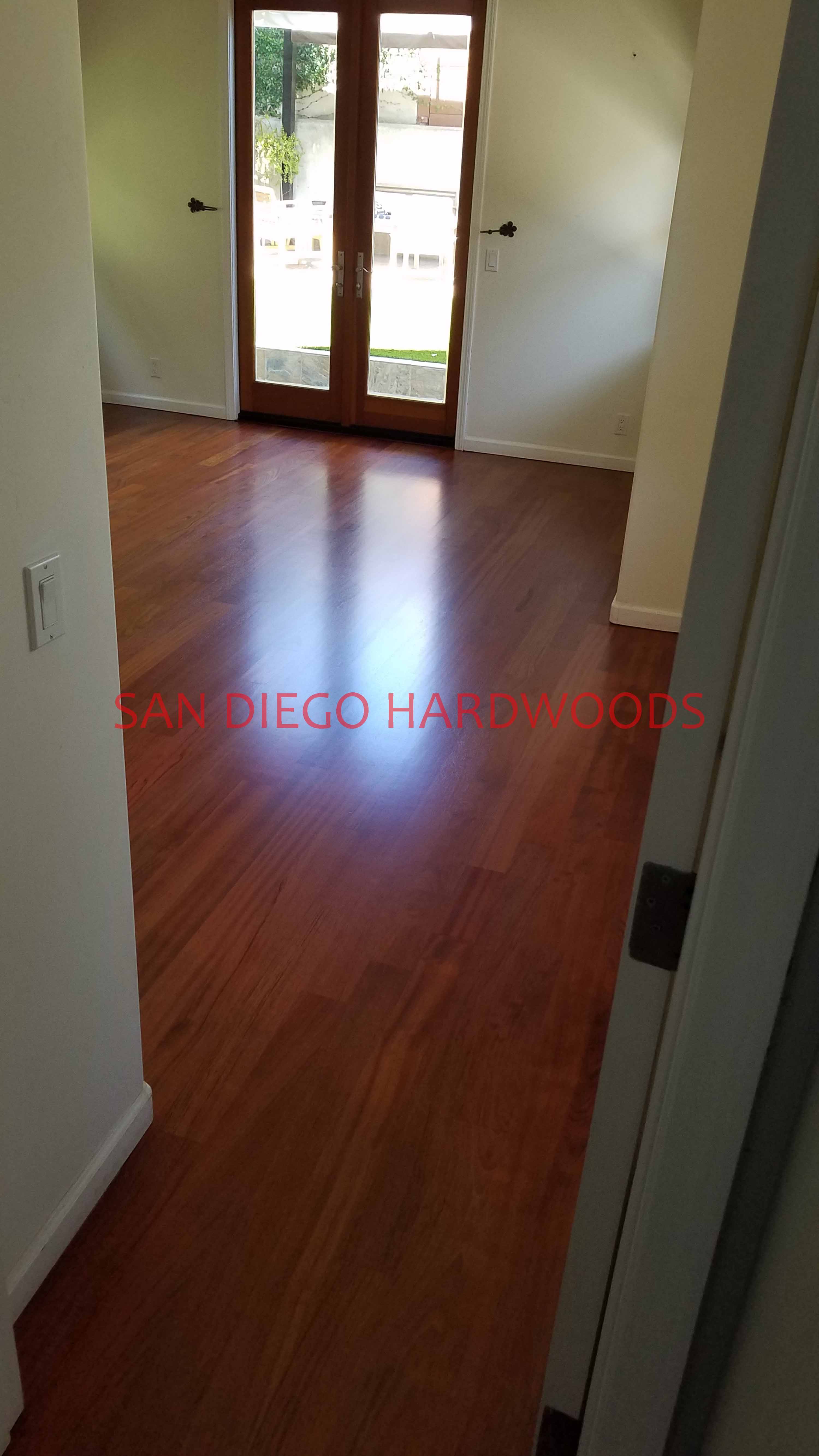 Hardwood floor refinishing and restoration in San Diego — project photo