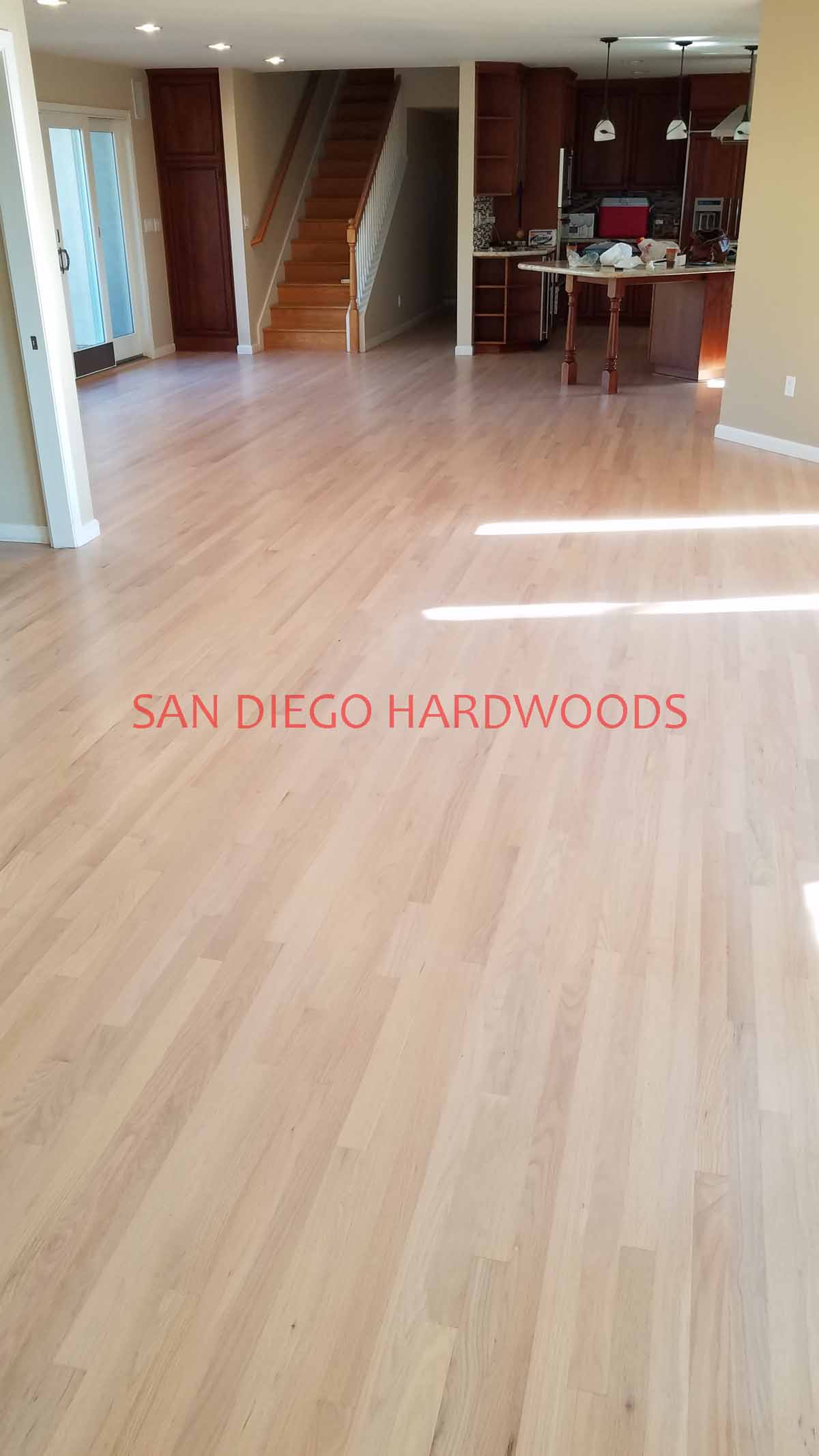Hardwood floor refinishing and restoration in San Diego — project photo