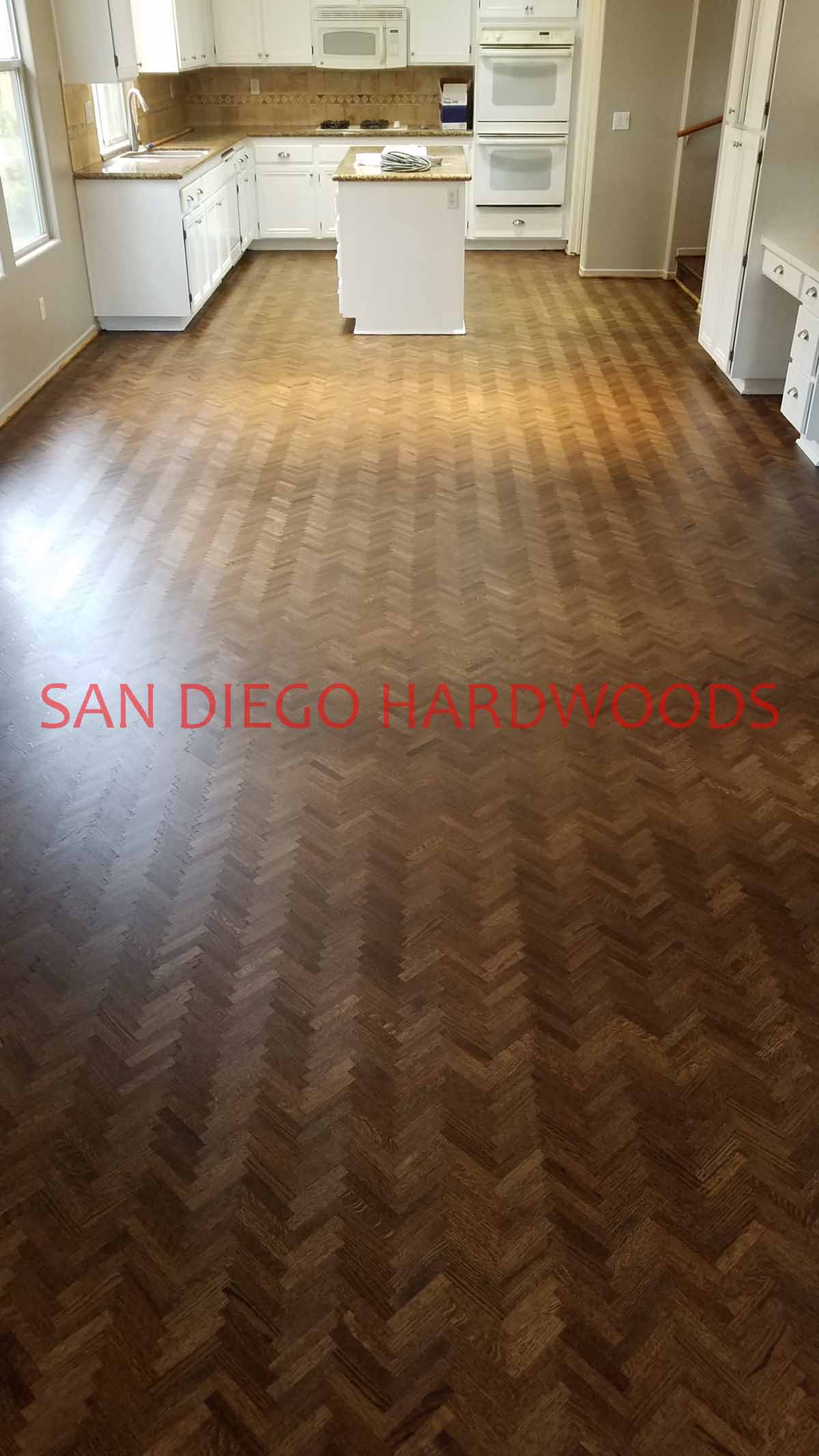 Hardwood floor refinishing and restoration in San Diego — project photo